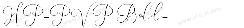 HP-PVP Bold字体转换
